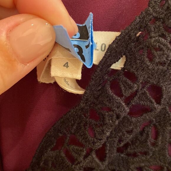 Rebecca Taylor Bellflower Print Slip Dress size 4 - Picture 5 of 8